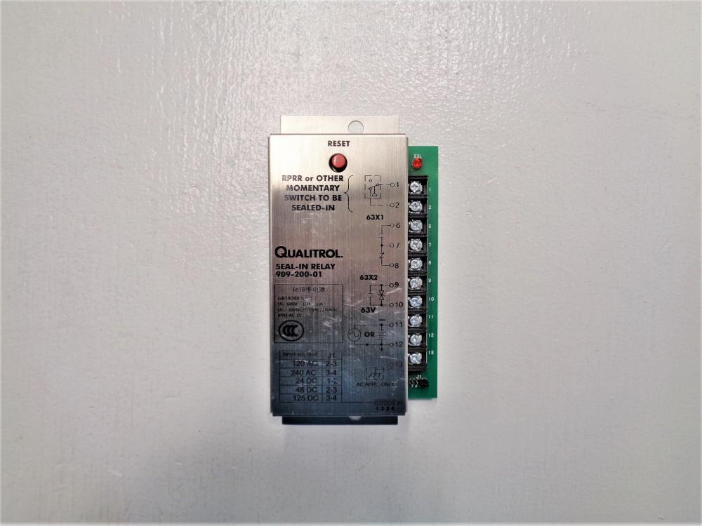 Qualitrol Seal-In Relay 909-200-01